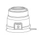 Girofar LED amber - IP66K - fixare magnetica, cu baterie si telecomanda Girofar LED amber - IP66K - fixare magnetica, cu baterie si telecomanda